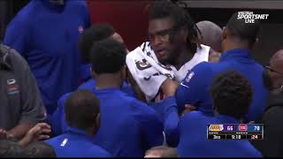 Isaiah Stewart runs into the tunnel to try and get to LeBron😲 Isaiah Stewart Is Crazy [upl. by Luckin787]