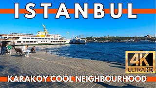 Beautiful Day In Istanbul Karaköy Cool Neighbourhood  4K Walking Tour  19 September 2023 [upl. by Heinrick289]