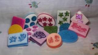 Tutorial Saponette a strati e con timbri handmade soap [upl. by Alithea]