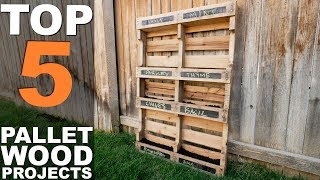 5 TOP PALLET WOOD PROJECTS [upl. by Ossie]