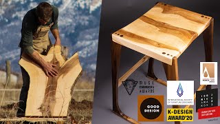 Saving Trees from the smoke wood pile  DeepThink Counter Stool Design Prototype  2018 [upl. by Dyke396]