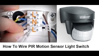 How To Wire PIR Motion Sensor Light Switch [upl. by Aicela]