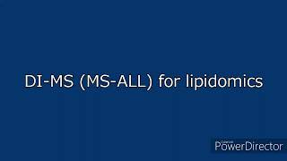 Set Measurement parameters DI MS MS ALL for lipidomics [upl. by Urd265]