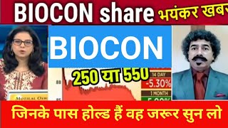 Biocon Share LATEST NEWS  Biocon SHARE NEWS  Biocon SHARE analysis  Biocon SHARE TARGET [upl. by Adamina]