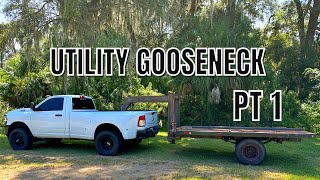 Utility Gooseneck Build Pt1 [upl. by Ahsito707]