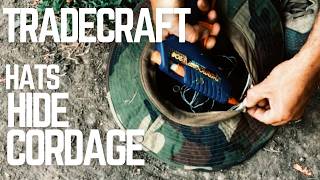 TRADECRAFT Hiding cordage in clothing HATS paracord spygadgets escape [upl. by Eelan]