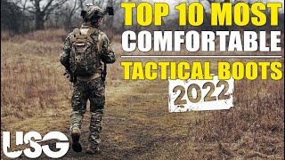 Top 10 Most COMFORTABLE Tactical Boots in 2022 Every Operators MUST Have [upl. by Elleiram]