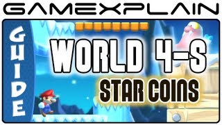 New Super Mario Bros U  Frosted GlacierFliprus Lake Star Coins Guide [upl. by Ehsiom]