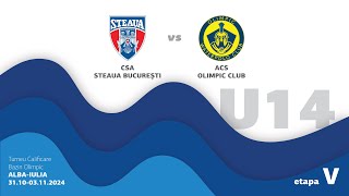 U14  CSA Steaua Bucuresti  ACS Olimpic Club [upl. by Philana354]