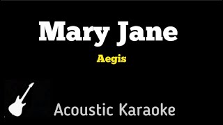 Aegis  Mary Jane  Karaoke Guitar Instrumental [upl. by Rather]