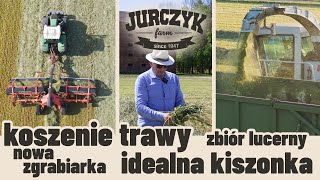 10 Koszenie i zbiór trawy ubijanie pryzmy jak zrobić najlepszą kiszonkę [upl. by Anoval379]