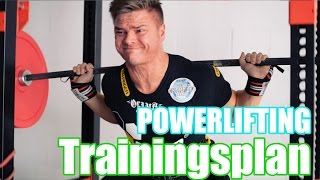 POWERLIFTING TRAININGSPLAN  Hohes Volumen für mehr Kraft mein Trainingsplan [upl. by Yreffoeg]