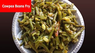 బరబాటి ఫ్రై  Fresh Cowpea Beans Bobbarlu Fry Recipe [upl. by Divaj]