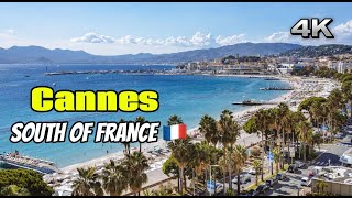 Cannes  France  4K  Walking Tour of Cannes  South of France  Côted’Azur [upl. by Zeeba]