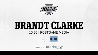 Defenseman Brandt Clarke  1026 LA Kings beat the Utah Hockey Club in Los Angeles [upl. by Assilem]