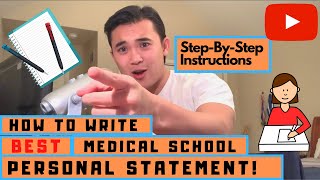 How To Write Personal Statement Essay For Medical School 2021 NEW AMCAS AACOMAS TMDSAS [upl. by Earley]