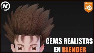 Cejas Realistas en Blender  Curso Blender 42 [upl. by Gittle]