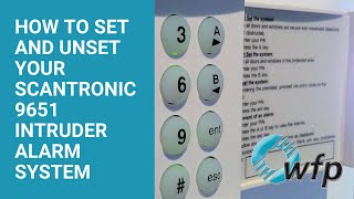 How to Set and Unset Your Scantronic 9651 Intruder Alarm [upl. by Bois88]