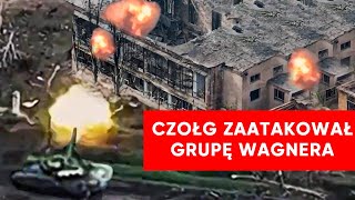 Ruszyli czołgiem na wagnerowców Nagranie z drona [upl. by Letti]