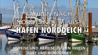 ⚓️ Norden Norddeich Mole Hafen 🛳 nach Norderney und Juist Fähren mit Zug 🚊 Anschluss So sieht es aus [upl. by Ayortal]