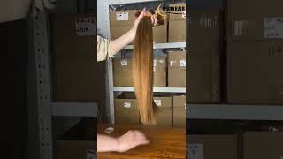 customized honey blonde color bulk hair for braiding wigs hair hairtok hairextensions hairstyle [upl. by Sirkin]