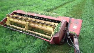 cutting hay with the 4010 and 489 haybine [upl. by Llednol]