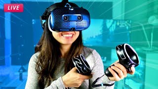 Lets Play HTC VIVE Cosmos VR Games [upl. by Nnylylloh715]