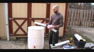 Simple best way to connect rain barrel to downspout Downspout diverter [upl. by Aerdnna]