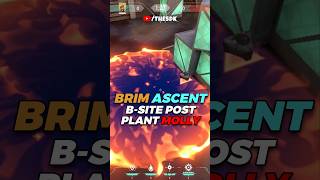 BRIM ASCENT BSITE POST PLANT MOLLY shortsfeed shorts gaming valorant valorantclips [upl. by Einnaf]