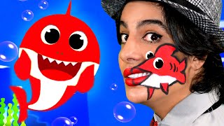 Colorful Baby Shark Makeup Song 🦈 Baby Shark Makeup  High Five Kids Videos [upl. by Stacia936]