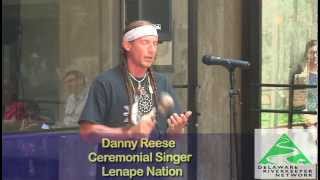 Delaware Riverkeeper Network video Lenape Nation Wampum Event Ceremonial song [upl. by Nnaaihtnyc16]