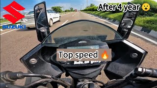 Gixxer sf 155 top speed after 4 year 🔥ll SKMOTOVLOG ll [upl. by Anidnamra]