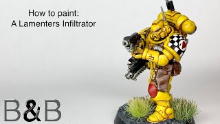 How to paint a Primaris Infiltrator Lamenters [upl. by Essile]