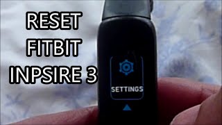 HOW TO FACTORY RESET FITBIT INSPIRE 3  CLEAR YOUR DATA  DELETE FITBIT ACCOUNT [upl. by Oona]