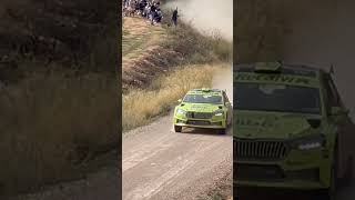 Rally RACC Catalunya Cohete Suarez Flat Out [upl. by Ahsirkal362]