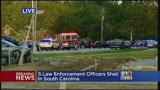 Sheriffs Office Five Law Enforcement Officers Shot In Florence South Carolina [upl. by Enibas]