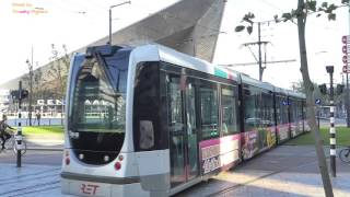 Trams in Rotterdam Netherlands [upl. by Yoj207]