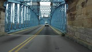 John A Roebling Suspension Bridge southbound [upl. by Ted198]