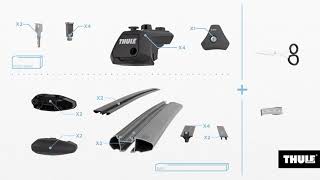 Jak zamontować bagażnik dachowy Thule Evo Raised Rail [upl. by Leach]
