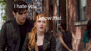 Clary and Alec being my favourite duo for 1 minute ✨straight in a half✨ [upl. by Eamaj]