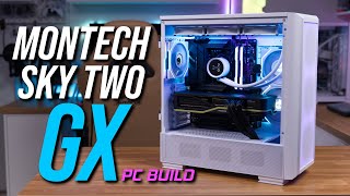 Montech Sky Two GX  more AIRFLOW  Black Ryzen 9 7900X3D PC Build  White Intel i9 14900k [upl. by Dronel]