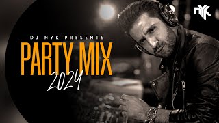 DJ NYK  New Year 2024 Party Mix  Yearmix  Non Stop Bollywood Punjabi English Remix Songs [upl. by Arimlede]