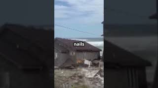 Beach Houses Collapse Into the Sea in Rodanthe North Carolina Amid Severe Erosion [upl. by Nahtnoj473]