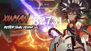 My Lvl80 Xinyan is Stronger Than Your 5 Star Dehya Have A Seat   Genshin Impact [upl. by Remy]