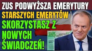 💰ZUS Podwyższa Emerytury dla Starszych Emerytów – Sprawdź Czy Skorzystasz z Nowych Świadczeń [upl. by Brandise]