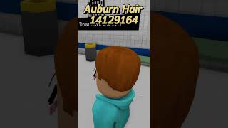 Brookhaven Auburn Hair ID Code OUTFIT 2024 Roblox IDs brookhavenidcodes roblox [upl. by Wilbert]