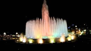 Barcelona Magic Fountain of MontjuicAVI [upl. by Yllim159]