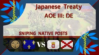 AOE III DE  Some More Samuraing  2v2 Treaty with Japanese [upl. by Paley]