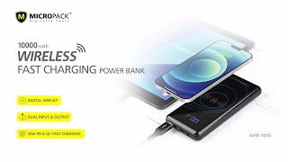 Micropack  Wireless Fast Charging Power Bank  10000mAh  WPB1015 [upl. by Theola]