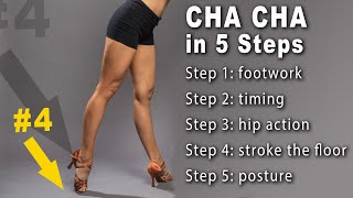 BEST Cha Cha lesson EVER  5 STEPS to get it down  Dance Insanity [upl. by Eisyak]